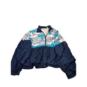 Vintage Tracy & Carl Active Sportswear Windbreaker Jacket Size M Colorful 80s/90